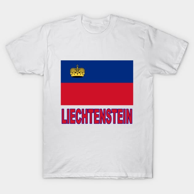 The Pride of Liechtenstein - National Flag Design T-Shirt by Naves